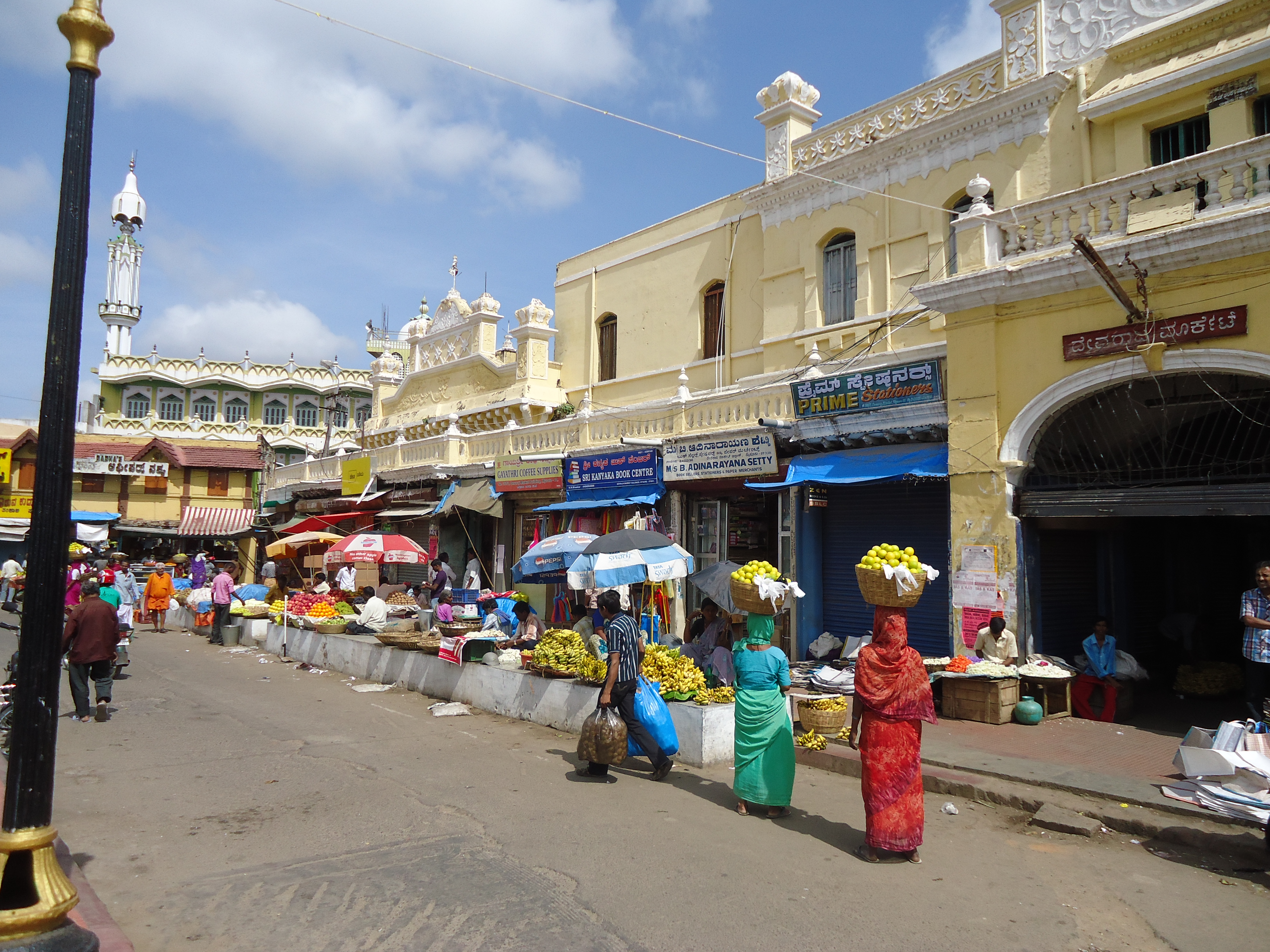 typical Market place in India